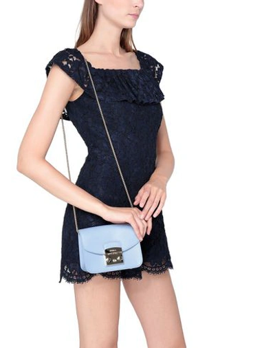 Shop Furla Cross-body Bags In Pastel Blue
