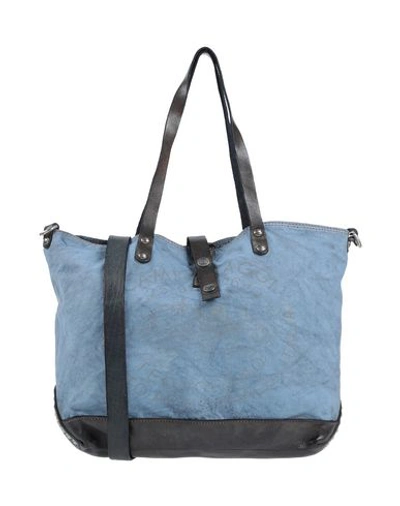 Shop Campomaggi Handbag In Pastel Blue