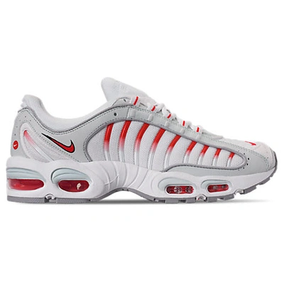 Shop Nike Men's Air Max Tailwind 4 Casual Shoes In White/red