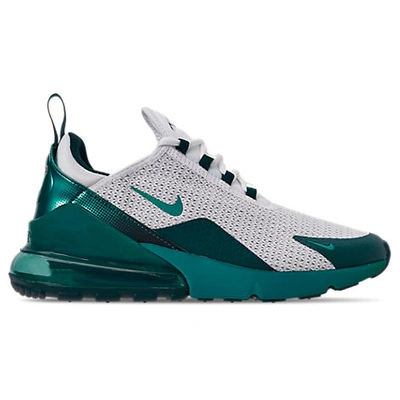 Shop Nike Men's Air Max 270 Se Casual Shoes In White / Green Size 13.0