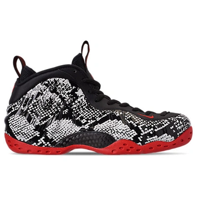 Shop Nike Men's Air Foamposite One Basketball Shoes In Black / Red