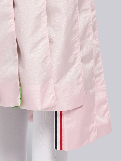 Shop Thom Browne Pink Mesh Pleated Skirt