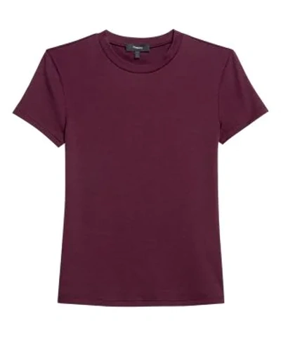 Shop Theory Tiny Tee In Mulberry