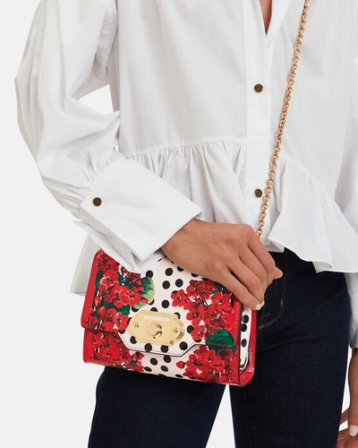 Shop Dolce & Gabbana Mini Welcome Crossbody Bag In Red