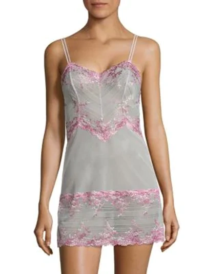Shop Wacoal Embrace Lace Chemise In Lilac Grey