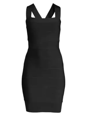 herve leger black dress