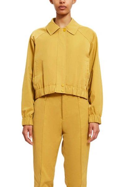 Shop Opening Ceremony Cropped Raglan Jacket In Mustard