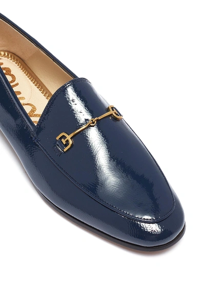 Shop Sam Edelman 'loraine' Horsebit Leather Loafers In Navy