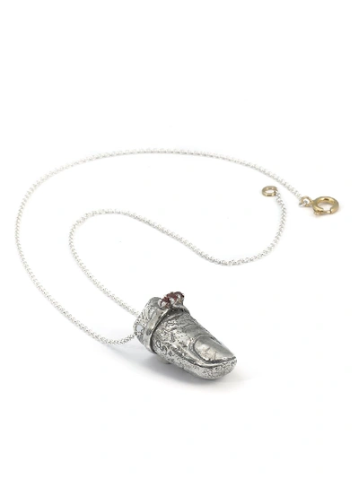 Shop Angostura Leila Finger Necklace In Silver