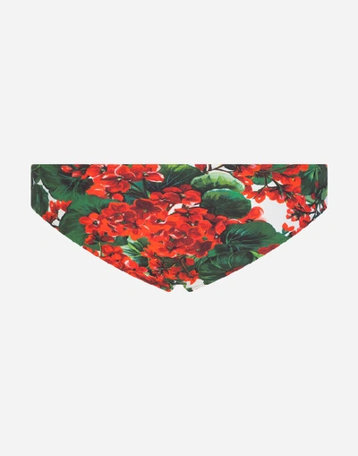 Shop Dolce & Gabbana Portofino-print Bikini Bottoms In Floral Print