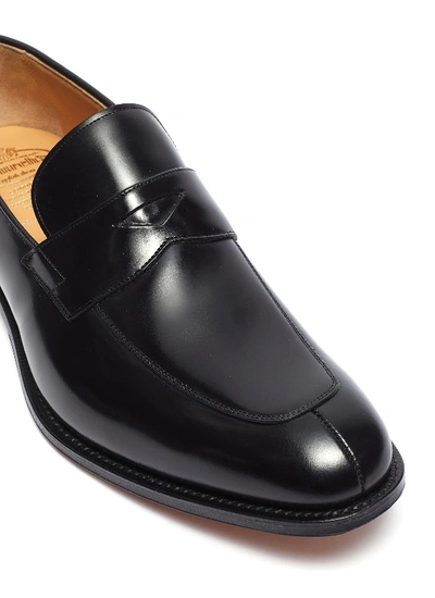 Shop Church's 'prague' Leather Penny Loafers In Black