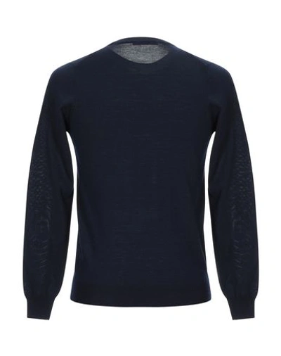 Shop Grey Daniele Alessandrini Man Sweater Midnight Blue Size 40 Wool