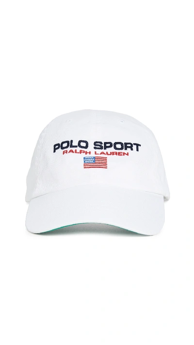 Shop Polo Ralph Lauren Polo Sport Cap In White