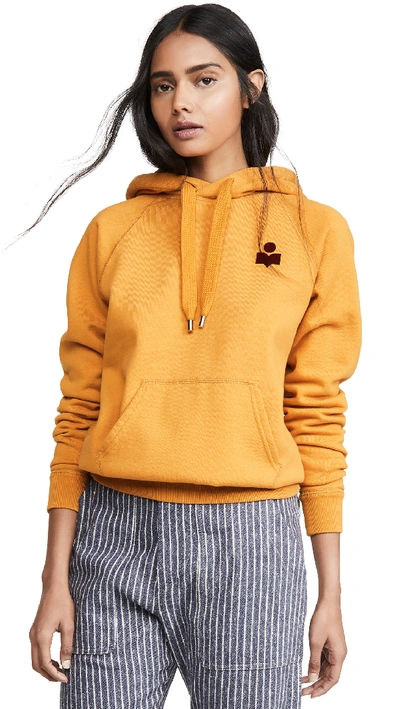 Shop Isabel Marant Étoile Malibu Hoodie In Saffron