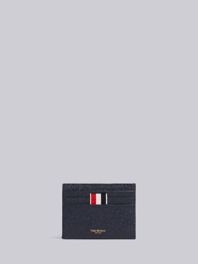 Shop Thom Browne Airmail Print Compartment Cardholder In Blue