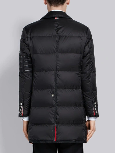 Shop Thom Browne 4-bar Padded Coat In Black