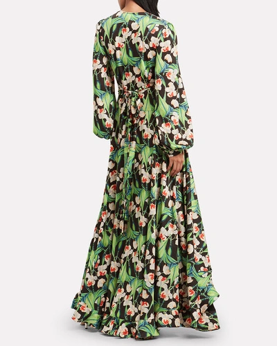 Shop Patbo Floral Wrap Maxi Dress In Multi
