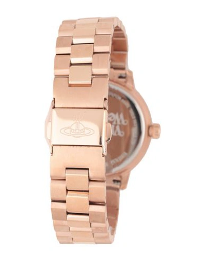 Shop Vivienne Westwood Wrist Watch In Copper