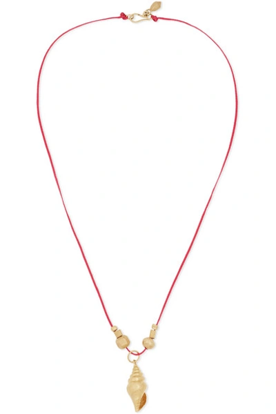 Shop Pippa Small + Net Sustain 18-karat Gold And Cord Necklace