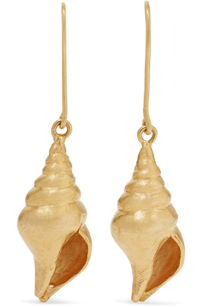 Shop Pippa Small + Net Sustain 18-karat Gold Earrings