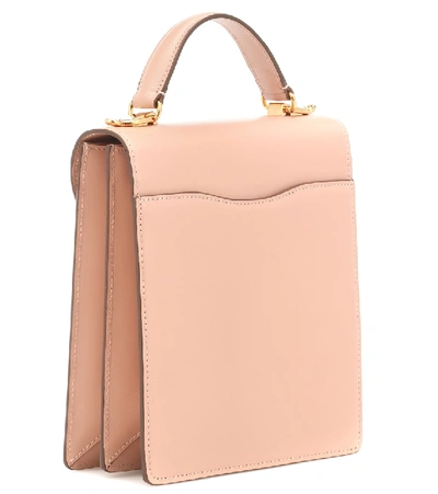 Shop Mark Cross Uptown Leather Tote In Pink
