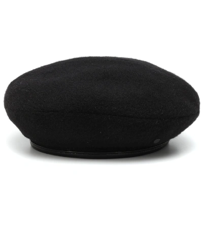 Shop Maison Michel Reversible New Billy Cashmere Beret In Black