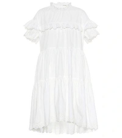 Shop Ulla Johnson Leonie Cotton-poplin Dress In White