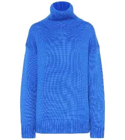 Shop Joseph Sloppy Joe Wool Sweater In Blue