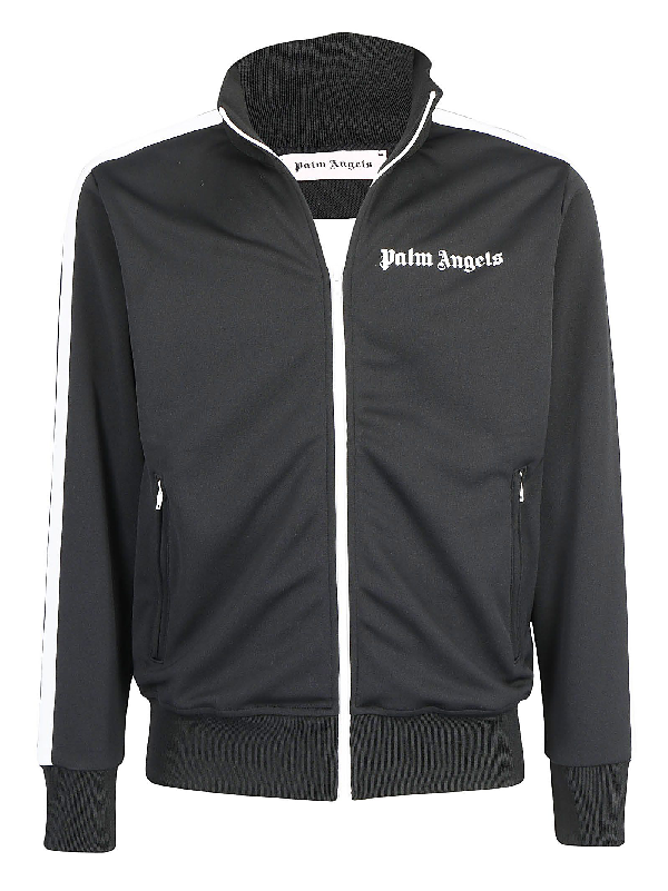 Palm Angels Track Jacket In Black/white | ModeSens