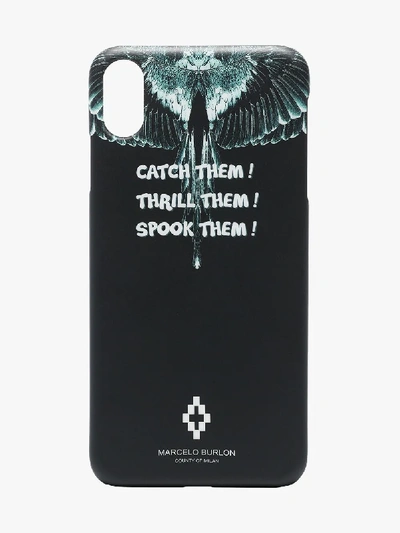 Shop Marcelo Burlon County Of Milan Black Wings Iphone Case