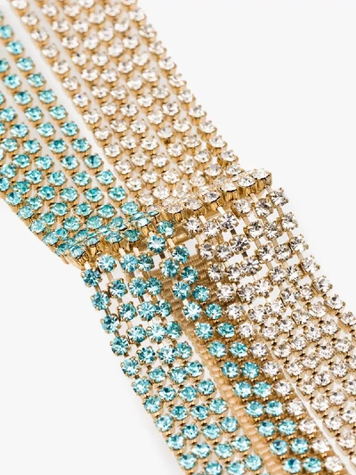 Shop Rosantica Multicoloured Crystal Embellished Headband In Metallic