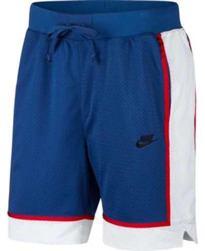 Shop Nike Men's Mesh Basketball Shorts In Indi Force/black