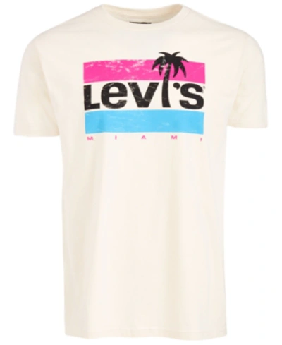 Levi's Men's Miami Graphic T-shirt In Cream | ModeSens