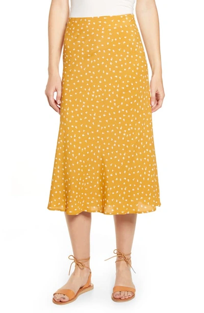 Shop Rails London Print Midi Skirt In Marigold