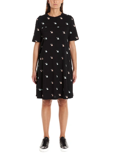 Shop Mcq By Alexander Mcqueen Mcq Alexander Mcqueen Swallow Dress In Black