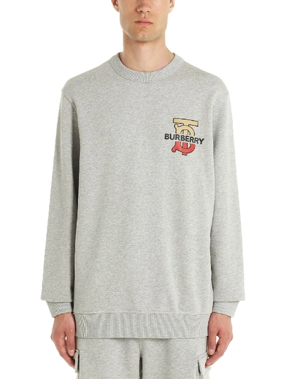 Shop Burberry Coldwell Sweatshirt In Grey