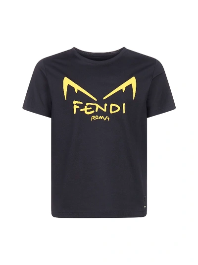 Shop Fendi Short Sleeve T-shirt In Nero