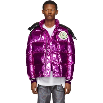 Moncler Genius 8 Moncler Palm Angels Pink Down Tim Jacket | ModeSens