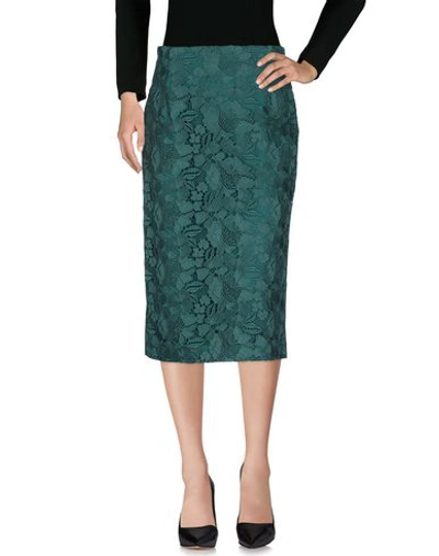 Shop N°21 Midi Skirts In Green