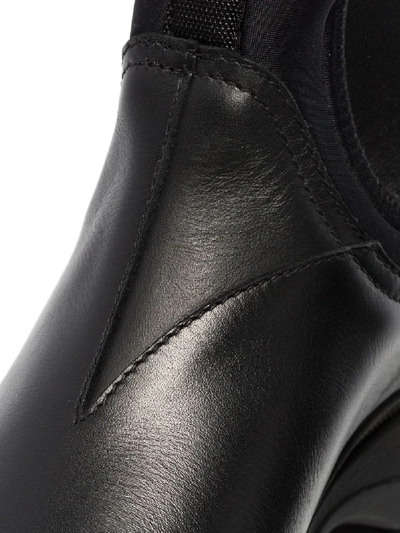 Shop Prada Klassische Chelsea-boots In Black