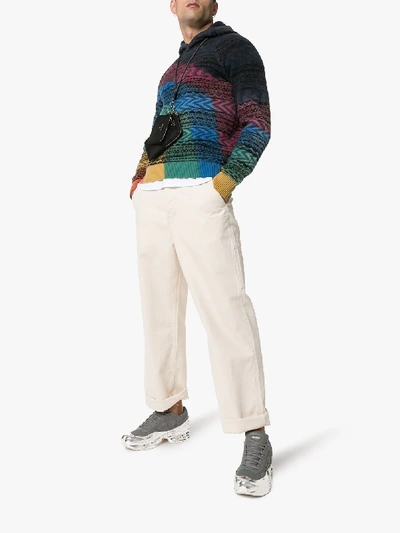 Shop Missoni Patterned Wool Hoodie In Sm0g9 Multicoloured