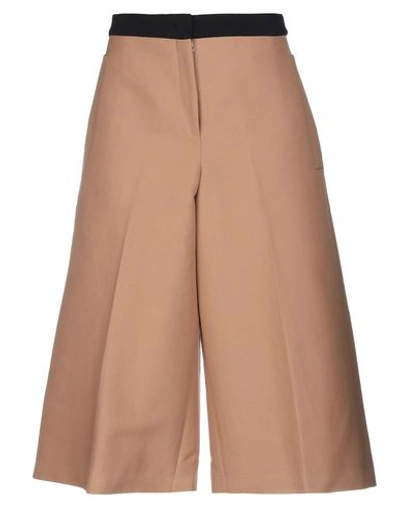 Shop N°21 3/4-length Shorts In Camel