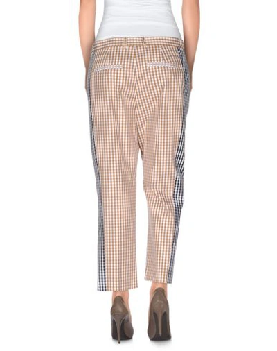 Shop N°21 Cropped Pants & Culottes In Khaki