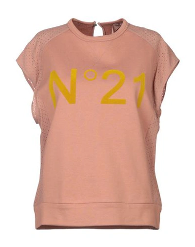Shop N°21 Sweatshirt In Pale Pink