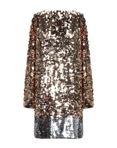 Shop N°21 Woman Mini Dress Gold Size 4 Acetate, Silk