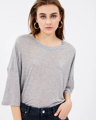 Shop Iro Sober T-shirt In Grey