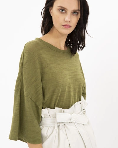 Shop Iro Wavy T-shirt In Khaki