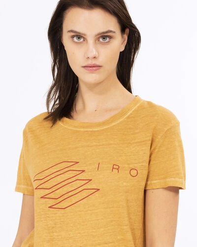 Shop Iro Lucie T-shirt In Safran