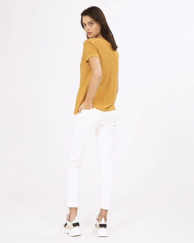 Shop Iro Lucie T-shirt In Safran