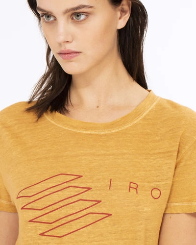 Shop Iro Lucie T-shirt In Safran